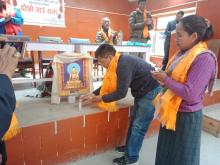 अध्यक्ष कान्छा घले ज्यु दिप प्रज्वलन गर्दै