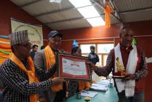 सम्मान कार्यक्रम-वडा-१-पिसाङ