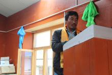 आफ्नो मन्तव्य राख्दै गा.पा. अध्यक्ष श्री कान्छा घले